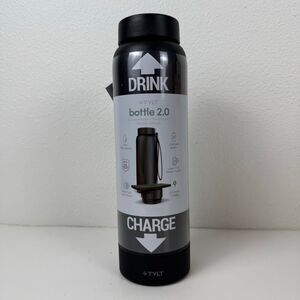 TYLT Bottle 2.0 Hydration Bottle With Built In Power Bank & Wireless Charger NEW